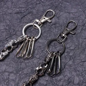 Punk style metal skull chain trousers chain gothic wallet chain accessory for cool men jeans