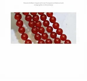 Perles rondes en agate rouge naturelle perles en vrac bricolage bracelet collier fabrication