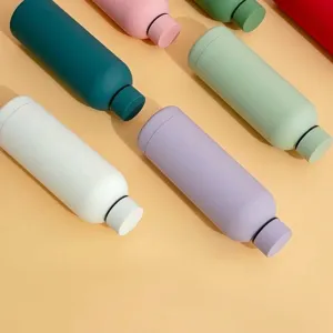 Stainless steel insulated water bottle macaron colors portable travel vacuum flask 500ml