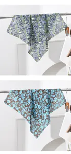 Piccolo fazzoletto quadrato effetto seta donna uomo primavera estate foulard elegante