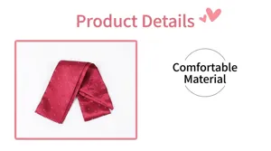 Red rhinestone silk ribbon detail, elegant sparkly crystal embellishments on smooth satin fabric.