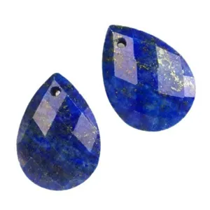 Natuurlijke lapis lazuli gefacetteerde druppel hanger voor DIY sieraden maken en ketting