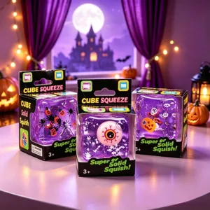 Αντιστρες παιχνιδι κυβος Halloween με ματι ζελε και κολοκυθα για διασκεδαση τωρα.
