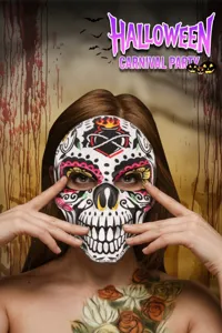 Halloween skull mask day of the dead scary mask for carnival party decoration