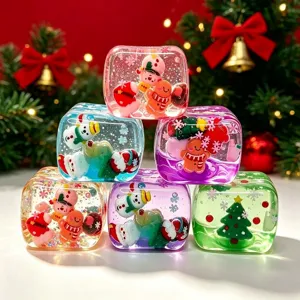 Weihnachten Maltose Quadrat Quetschspielzeug langsam steigende Entspannung Dekoration.