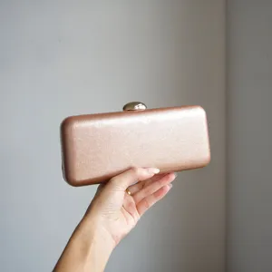 Luxury Metallic PU Leather Evening Bag For Women Urban Simple Style Metallic Texture Square Handheld Clutch Party Handbag