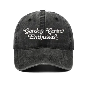 Retro Washed Distressed Cotton Baseball Cap Garden Centre Enthusiast Embroidered Adjustable Sun Hat For Men Women Casual Outdoor Sports