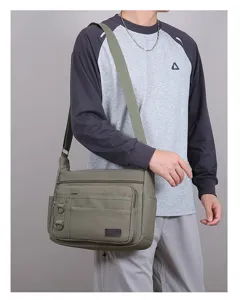 Herren Segeltuch Umhängetasche Retro Crossover Schultertasche Mehrfachtaschen Freizeit groß