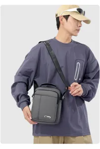 Herren Mehrschicht Umhängetasche Vertikale Casual Messenger Bag Schulter Handtasche