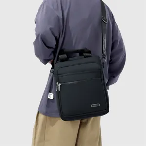 Herren vertikale Business Freizeit Oxford Tuch Umhängetasche, multifunktionale Schultertasche.