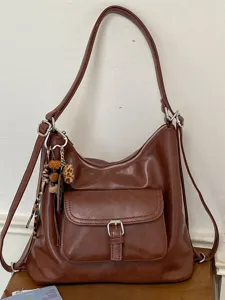 Vintage Kunstleer Grote Capaciteit Schoudertas Retro Koreaanse Stijl Crossbody Rugzak 3-Weg Handtas College Pendelaar Tote Bag