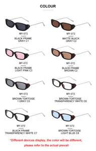 Lunettes de soleil carrées à petite monture pour hommes, tendance streetwear protection UV.