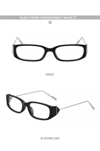 Lunettes de soleil tendance à monture carrée noire et branches en métal pour homme.