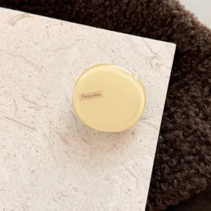 Supporto per cellulare epossidico pieghevole multifunzionale con design giallo lucido.