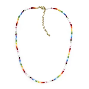 Collana di perline colorate stile bohémien girocollo regolabile gioielli donna estate