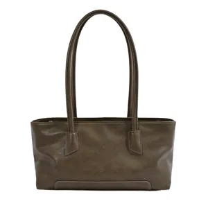 Damen stilvolle minimalistische Schultertasche Pendler Handtasche Alltag Freizeit modische Tasche