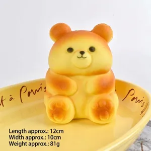 Cute slow rebound bear squishy toy soft PU animal stress relief cute desktop ornament