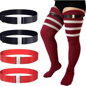 Women's Sexy Adjustable Elastic Thigh Garter Belts Plus Size High Stretch Leg Straps For Hosiery Stockings Lingerie Accessories