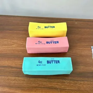 Butter Stick Squishy Slow Rising Fidget Toy Stress Relief Sensory Toy Soft Cute Butter Shape Decompression Toy For Kids Adults