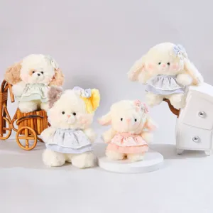 Süßes Plüschtier Stofftier Hase Puppe Kleid weiches Kissen Mädchen Geburtstagsgeschenk