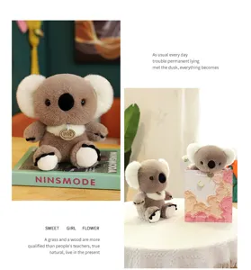 Simulation koala plush toy cute stuffed animal doll soft kids soothing companion gift