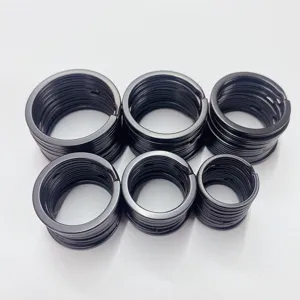 Schwarzes Metall Schlüsselringe Set, langlebige runde Schlüsselanhänger Schlaufen für Schlüssel.