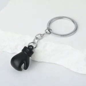 Porte-clés de gant de boxe de fitness créatif, anneau de sport en métal et cadeau de gym.