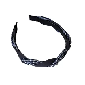 Serre-tete tresse carrele style coreen pour femme accessoire cheveux mode quotidien chic