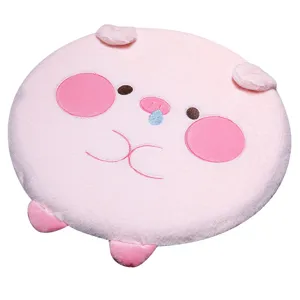 Cuscino seduta rotondo in peluche rosa cartone animato sedia ufficio comodo morbido
