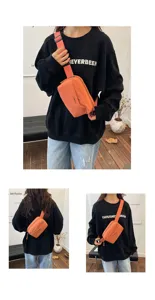 Multifunctional lightweight waterproof women crossbody chest bag casual sports phone purse