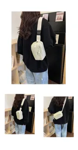 Multifunctional women chest bag casual lightweight crossbody sling bag stylish waist bag