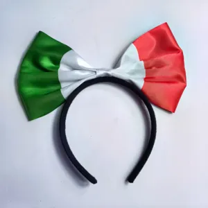 Italien Flagge Schleife Haarreif für Sport Fans Weltmeisterschaft Anfeuern Party Zubehör