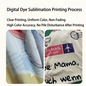 Custom digital printed flannel blanket soft plush throw blanket for home bedroom living room decor.