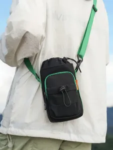 Outdoor sports lightweight phone crossbody bag with mesh pocket for men and women