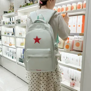 Minimalistischer, geräumiger Schulrucksack für Schüler, leichter Freizeitrucksack.