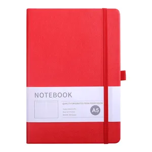 Rotes A5 Hardcover Notizbuch mit Gummiband fur Geschaftsbuero Tagebuch Notizen Schreibwaren