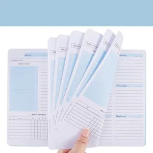 A5 Wochenplaner Notizbuch mit Gewohnheitstracker und Zielsetzungsseite für Büro und Schule