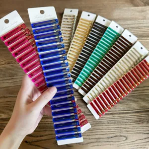 Colorful acrylic duckbill hair clips sweet styling side bangs clips for women daily wear