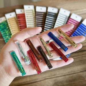 Transparent acrylic hair clip 4.7cm cute duckbill clip for women styling side hair