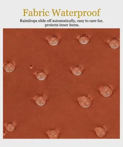 Water-resistant nylon fabric detail shot, durable and easy to clean for daily bags.