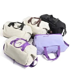 Grande borsa da viaggio sportiva multifunzionale con separazione umido asciutto donna.
