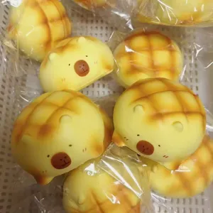 Cute bear bread squishy slow rebound toy soft stress relief sensory toy for kids and adults