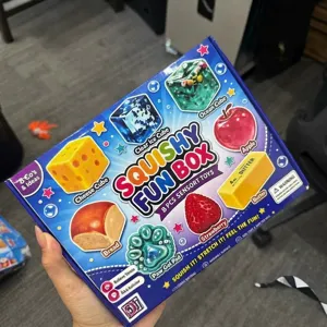 8 pieces squishy fun box sensory toys set for stress relief and creative relaxation