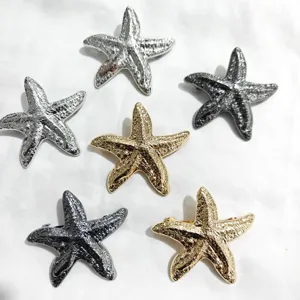 Metal starfish hair clip elegant metal barrette cute hair accessories for women and girls