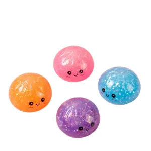 Set di giocattoli antistress morbidi con glitter, palline colorate e carine per relax