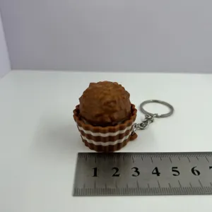 3D Gedruckt Schokolade Fidget Schlüsselanhänger Niedlich Spielzeug Stressabbau Tascheanhänger