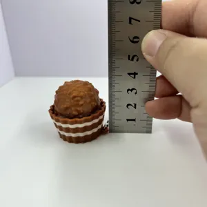 3D gedruckter Schokoladen Klicker Fidget Spielzeug Schlüsselanhänger, süßer Taschen Anhänger.