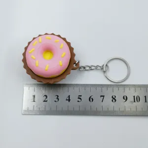 3D gedruckter Donut Fidget Clicker Schlüsselanhänger, süßes Stressabbau Spielzeug Tasche.