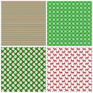 Christmas scrapbook paper background pack DIY journal craft decorative material sheets