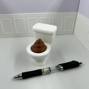 3D gedrucktes Miniatur Toiletten Spielzeug kreatives Kacke Modell lustig Schreibtisch Deko